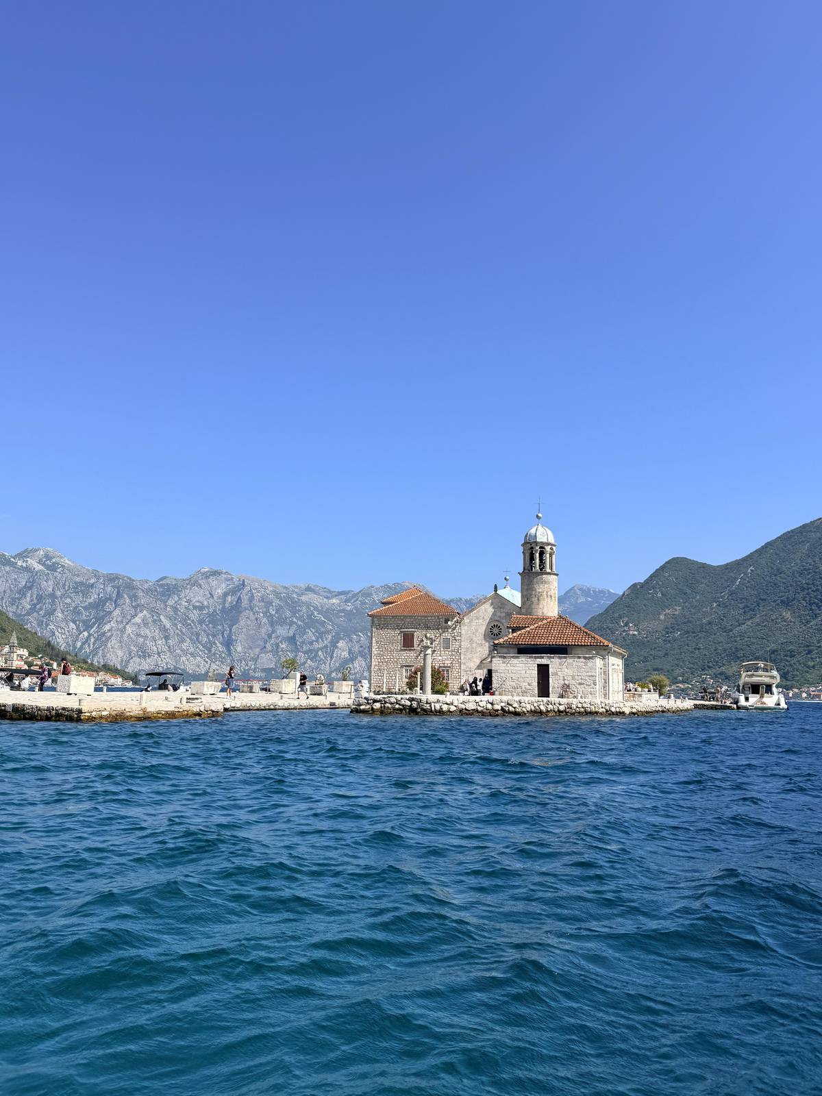 Our Lady of the Rocks and Perast by boat