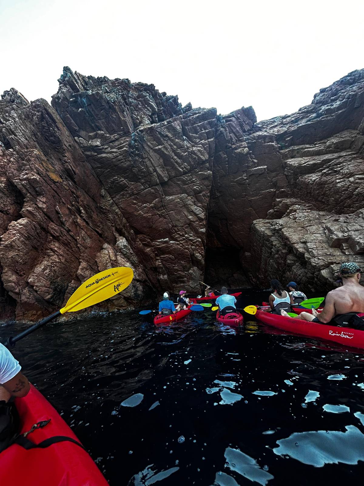 Sardinia: sunset kayak tour with snorkeling and local aperitif