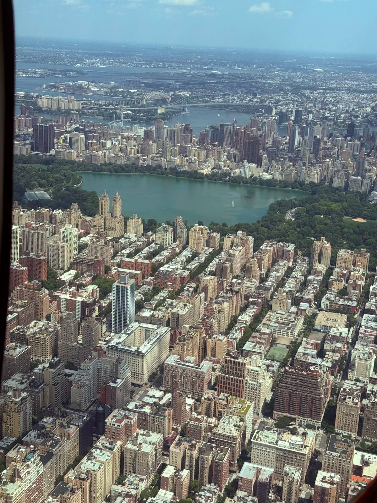 Il bacino di Central Park tra i palazzi