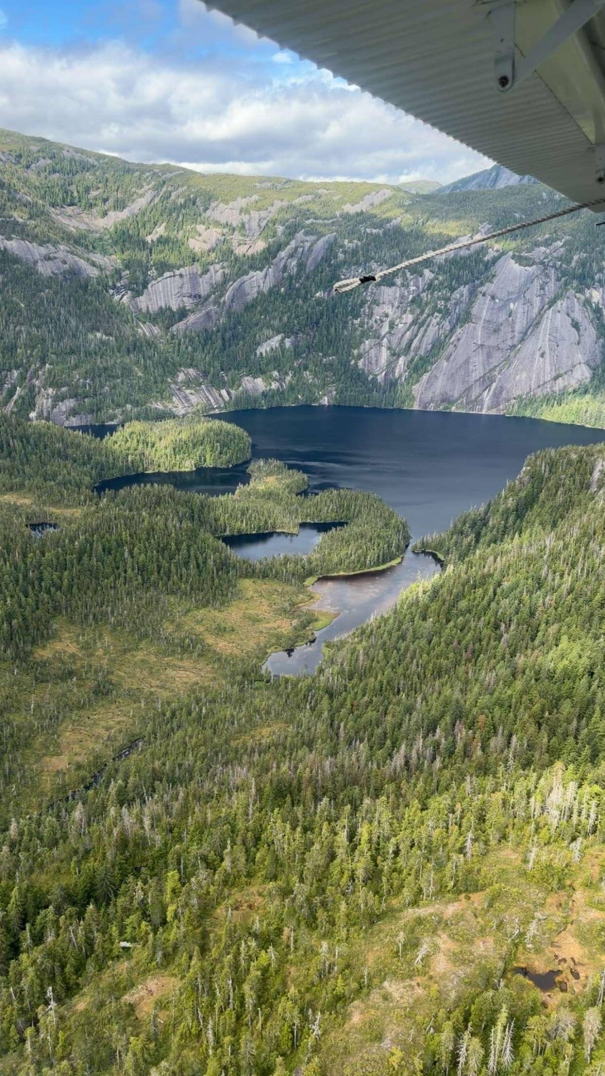 Lakes in a hanging valley
