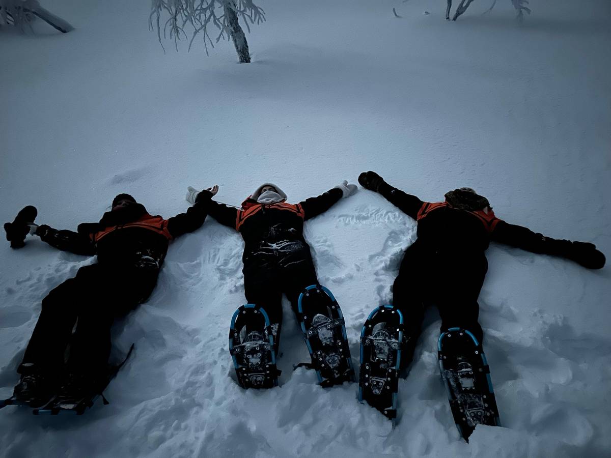 Saariselkä: Northern Lights Snowshoe Trip