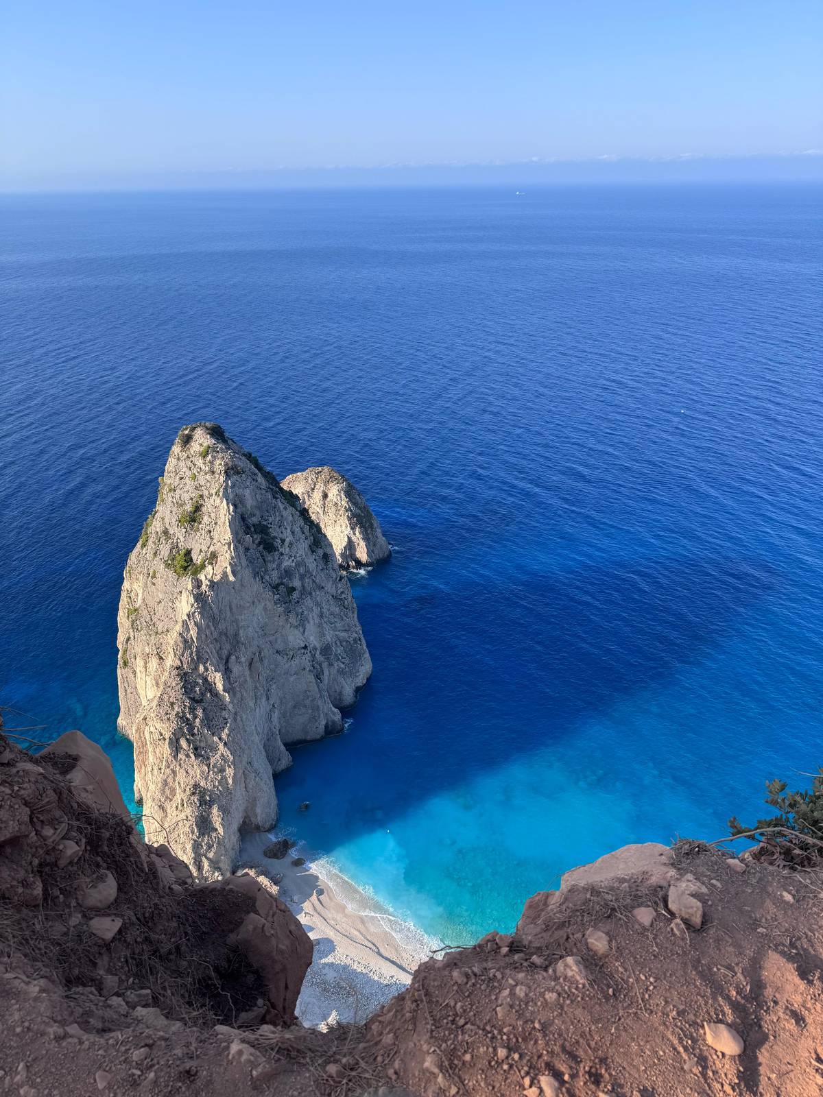 The white Mizithres rocks seen from the viewpoint