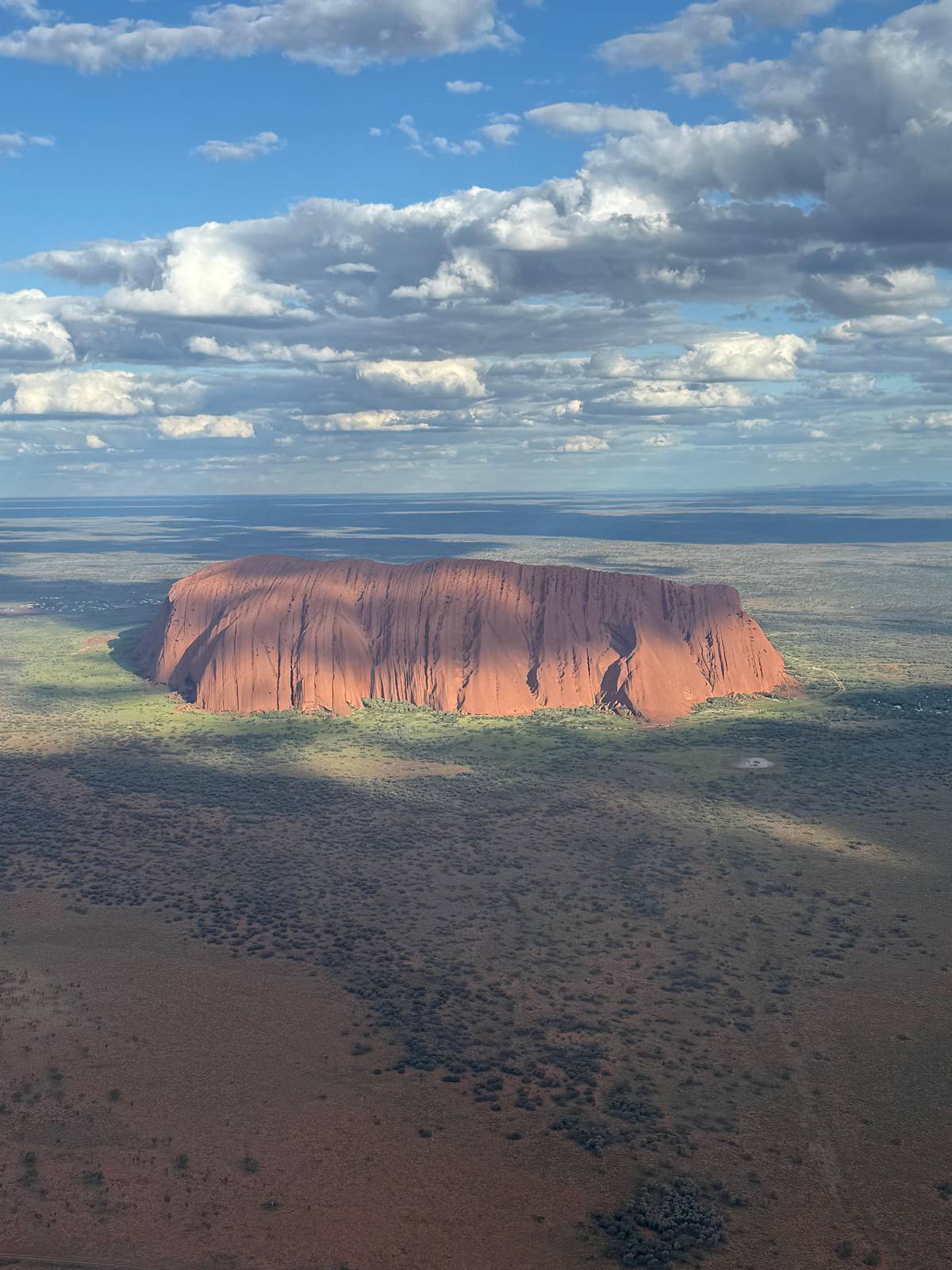 15-minute helicopter flight over Uluru