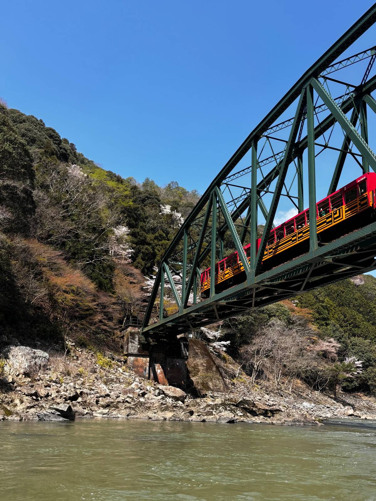 Kyoto Hozugawa River Boat Sagano Romantic Train Tour