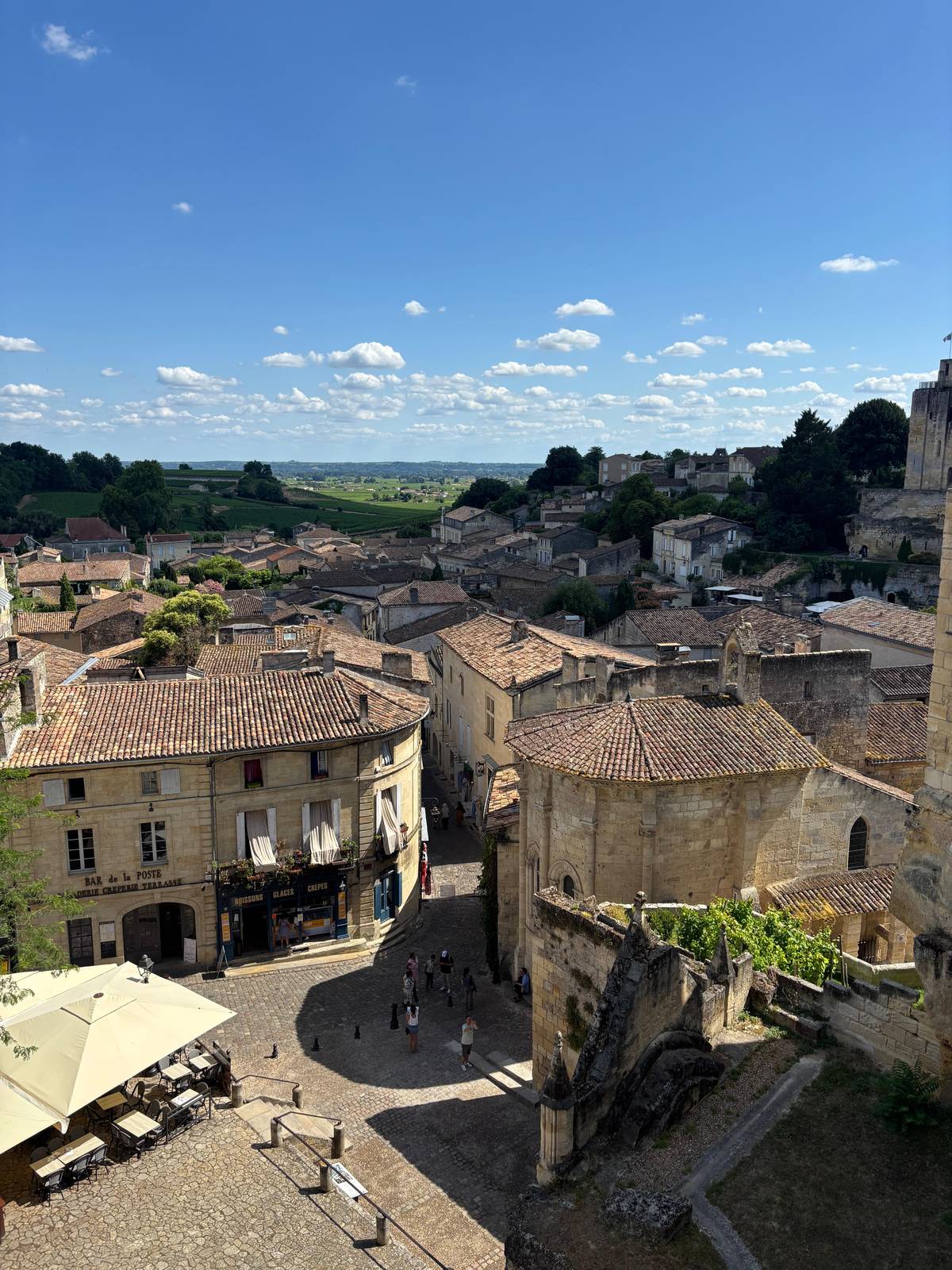 Rooftops of Saint-Émilion seen from above