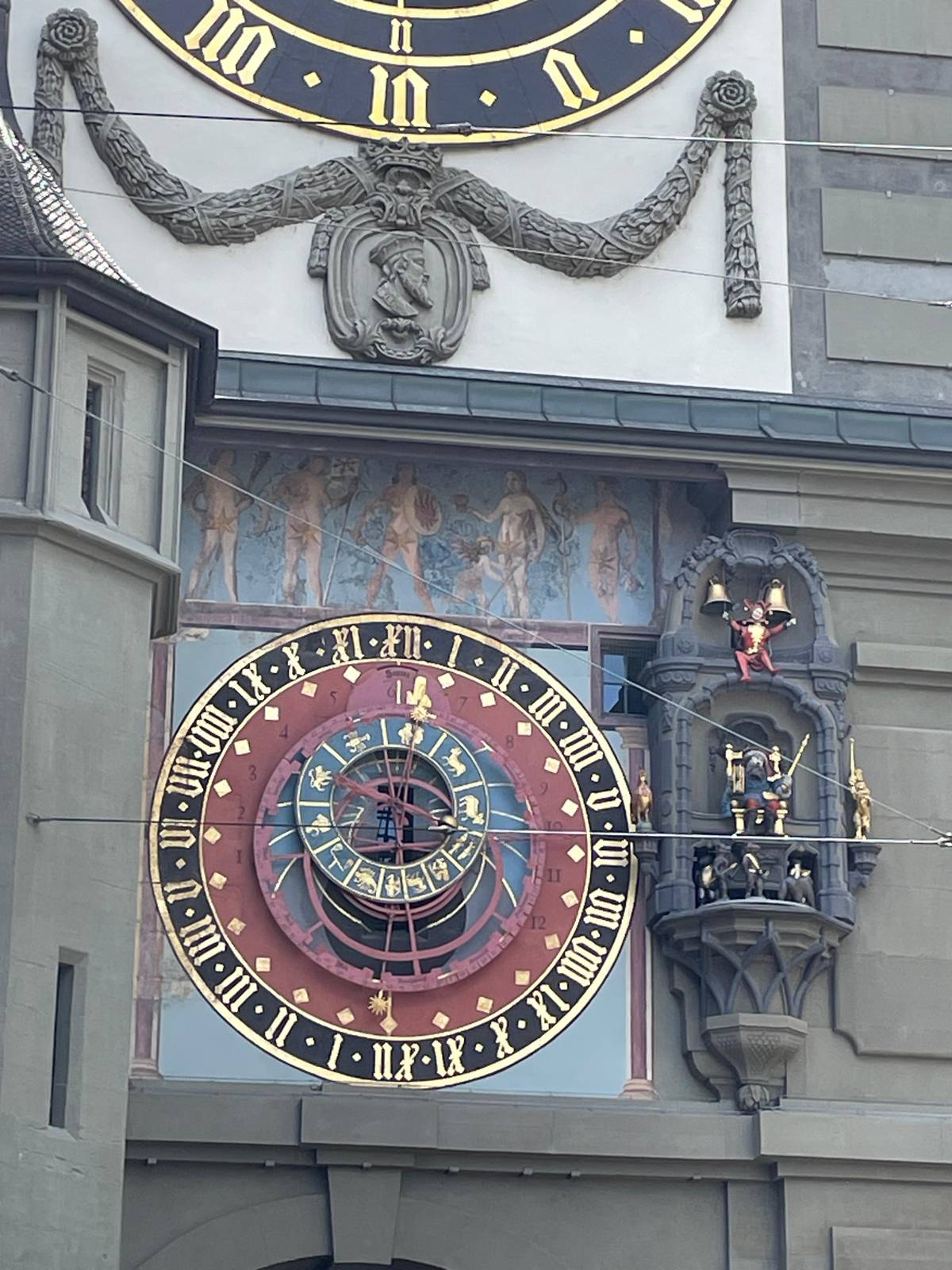 The astronomical clock on the Zytglogge