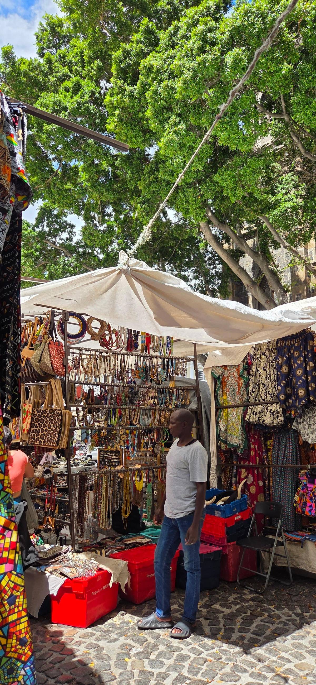 Craft stalls on Greenmarket Square