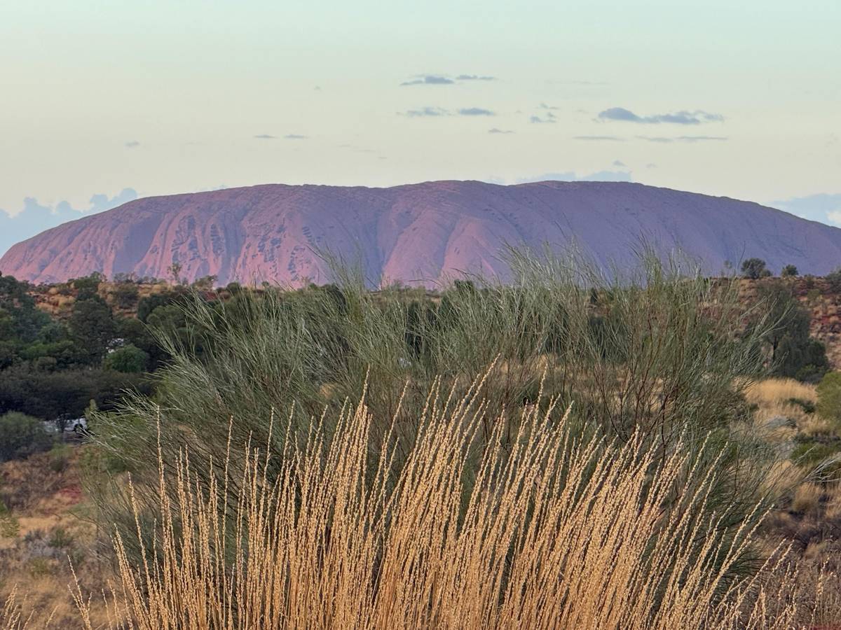 Uluru sacred sites and sunset with wine and cheese