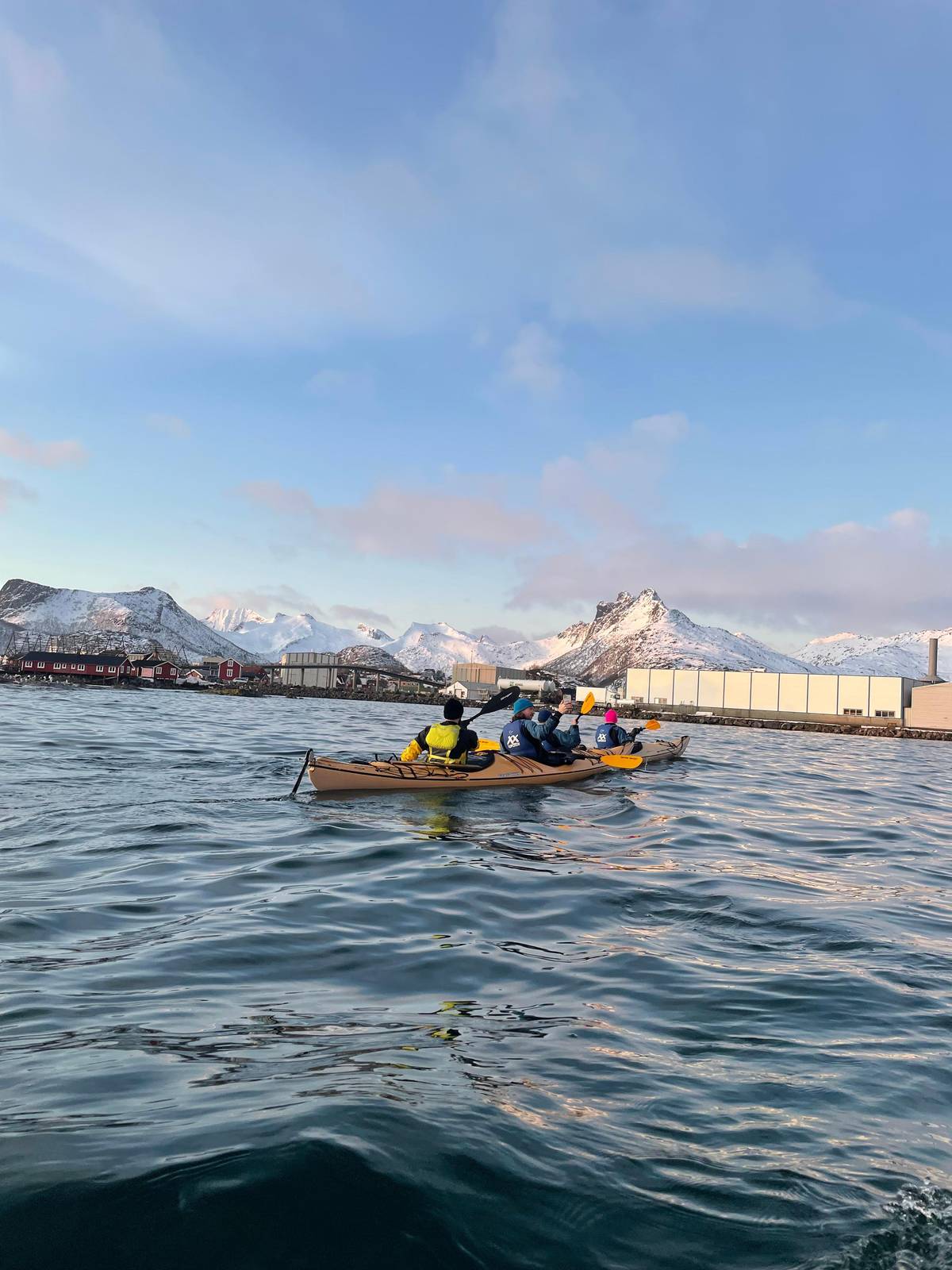 2-hour winter kayak trip from Svolvær