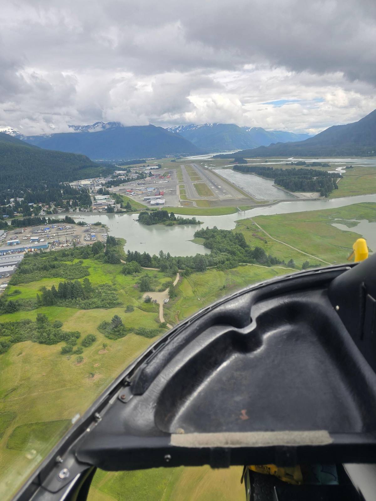 Leaving the airport and the valley behind