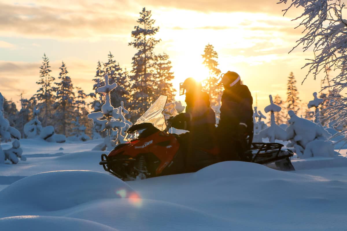 Levi: Full Day Snowmobile Safari to Wilderness