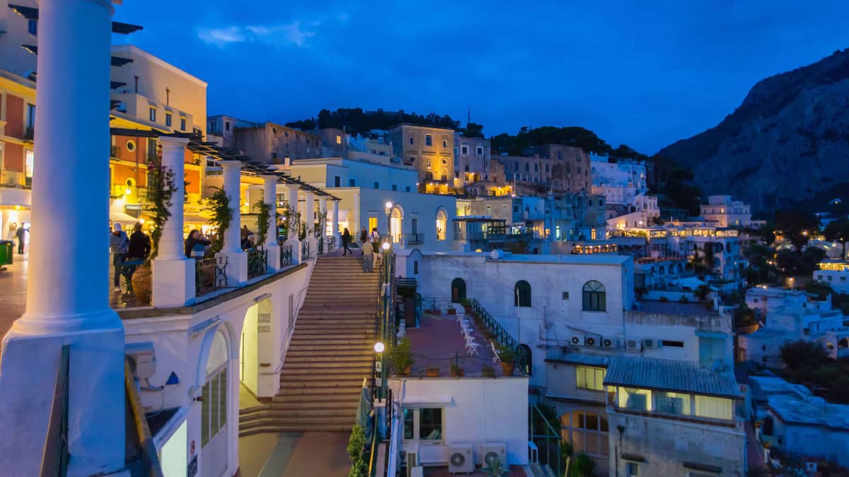From Sorrento: Capri Sunset Boat Tour
