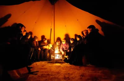 Abisko: Northern Lights Huskie Hike
