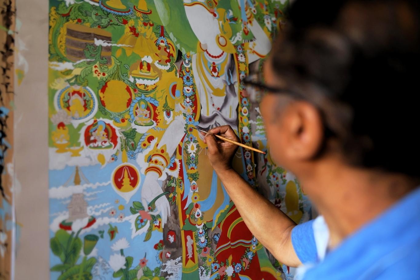 Kathmandu: Ancient Thangka Workshop Tour with Lama Artists 3