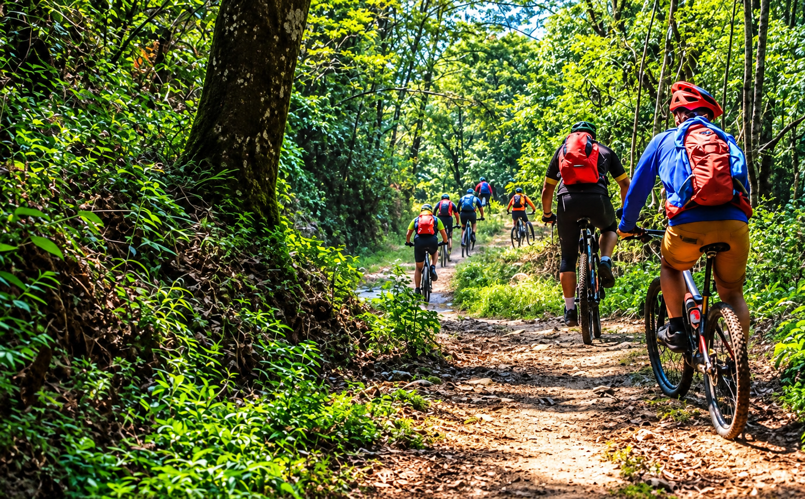 From Kathmandu:4-Day Chisapani Nagarkot Mountain Biking Tour 2