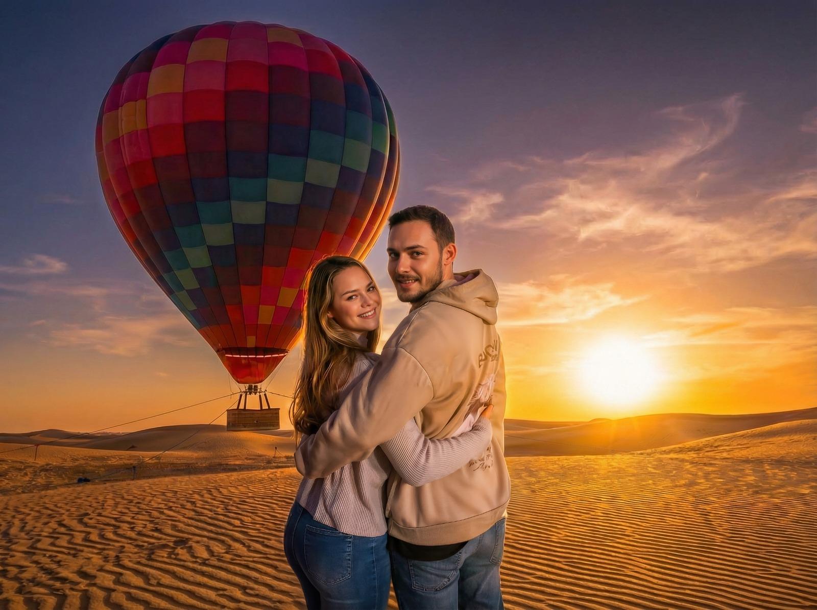 Noble Life Sunrise Hot Air Balloon Ride Over Dubai Desert 3