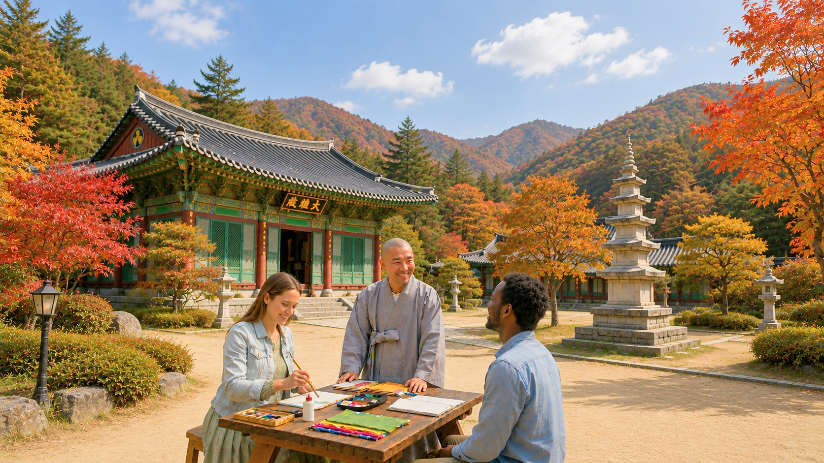 From Seoul: Buddhist Temple Experience & Nami Island Tour