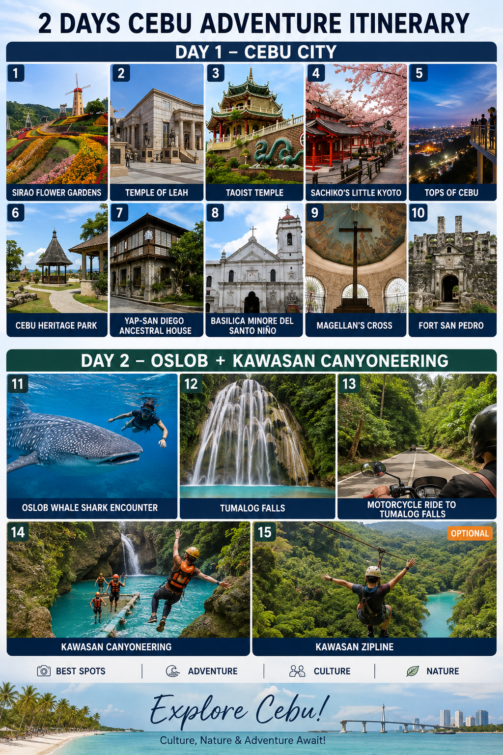 Cebu: 2 Days 1 Night Tour Package (Oslob)