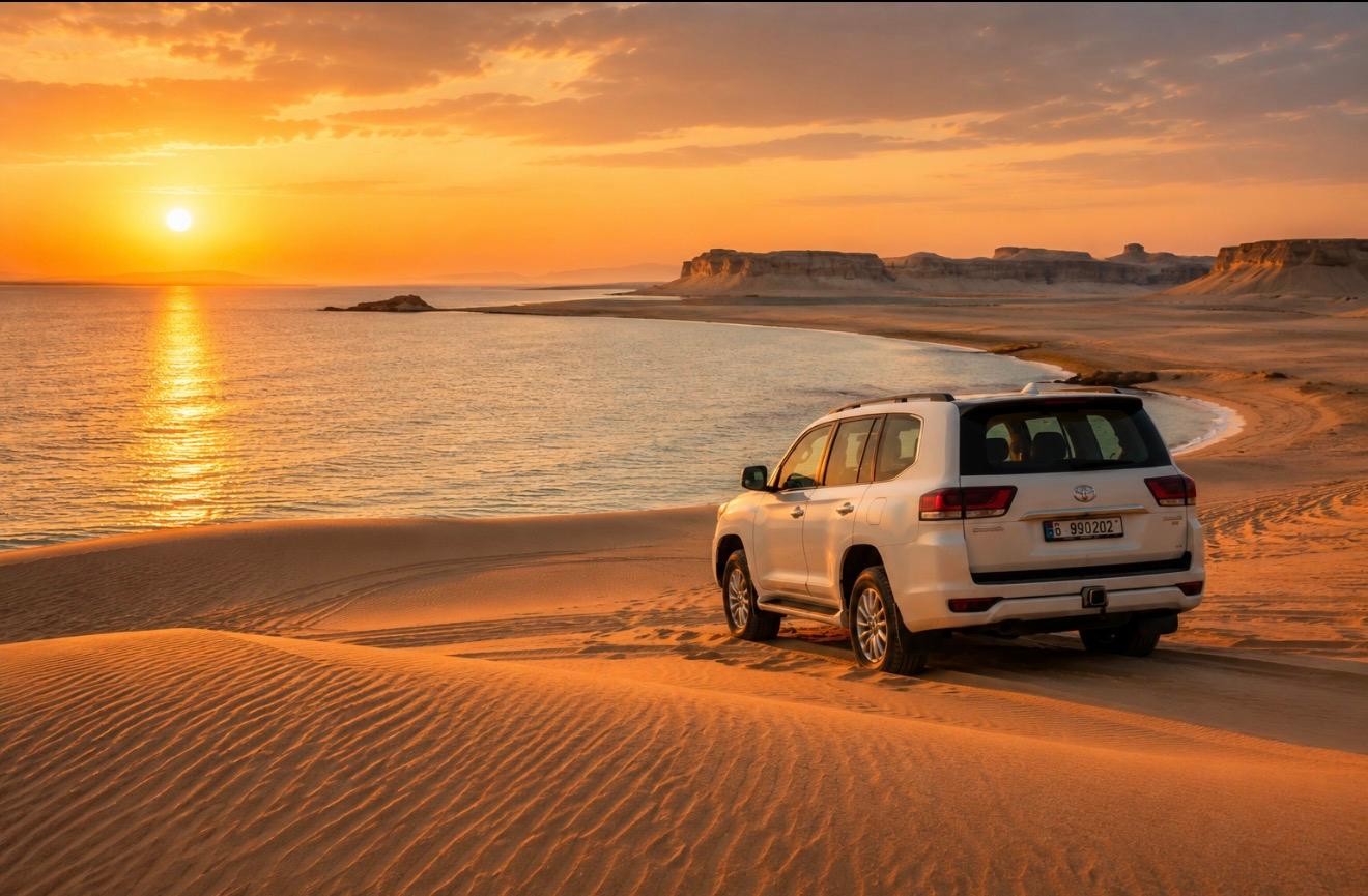 Inland Sea: Dune-Bashing Safari, Sandboarding & Camel Ride
