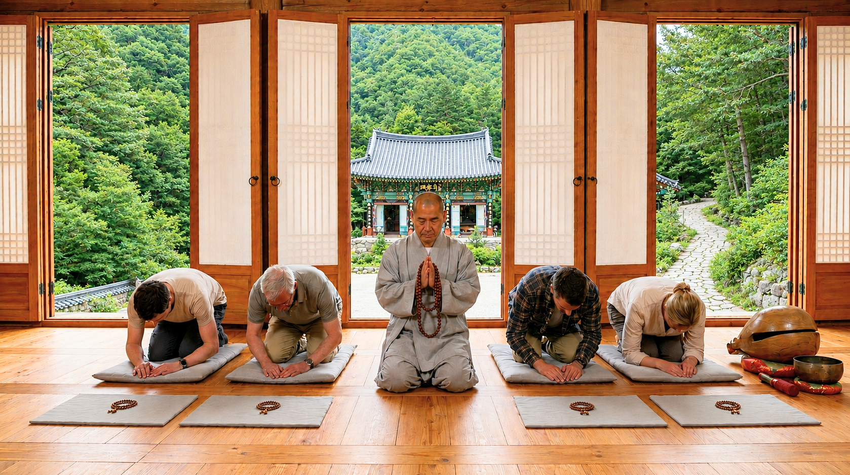 From Seoul: Buddhist Temple Craft & Meditation with Lunch