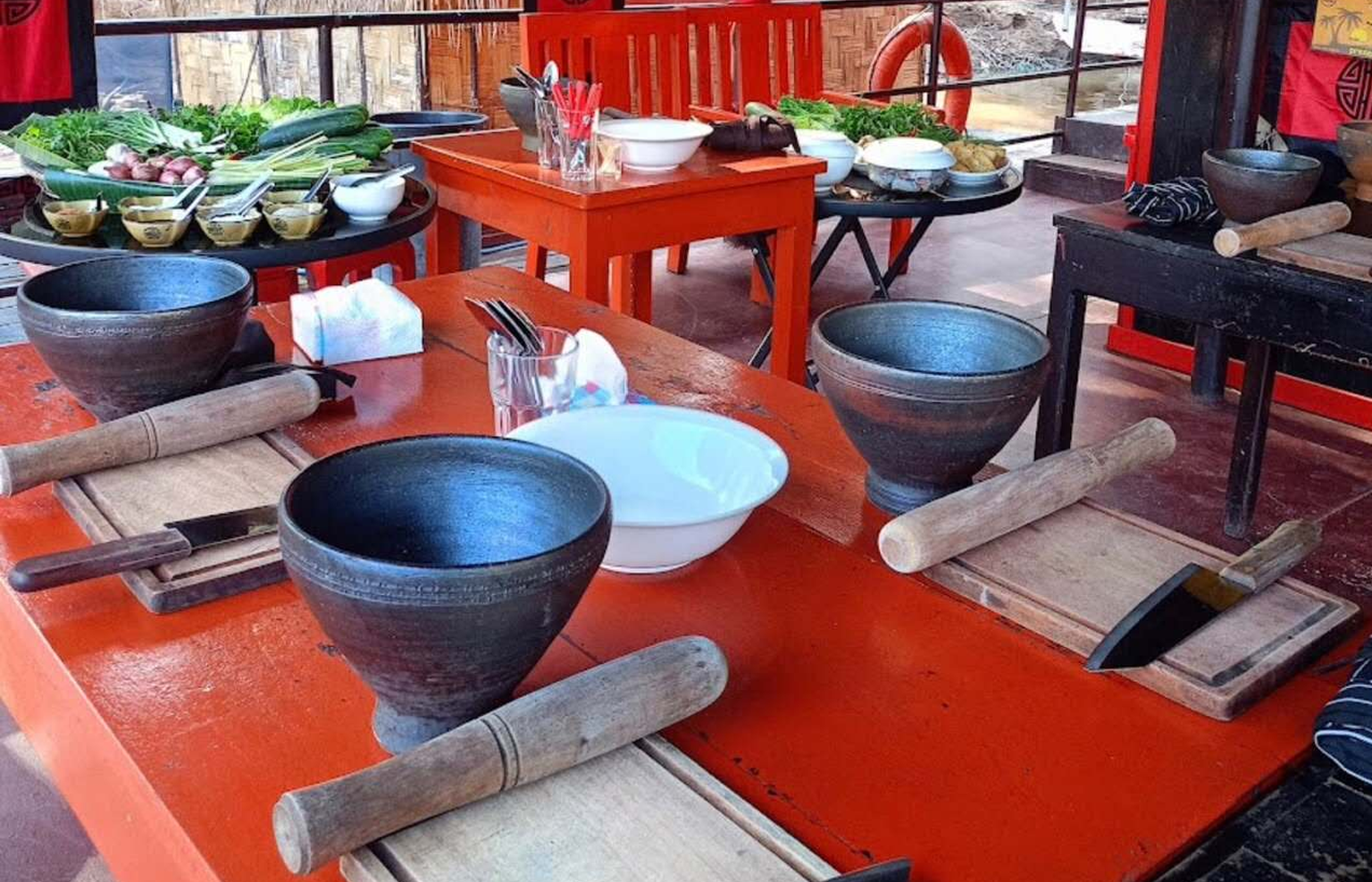 Luang Prabang:Market-to-Mekong River boat Lao Cooking Class