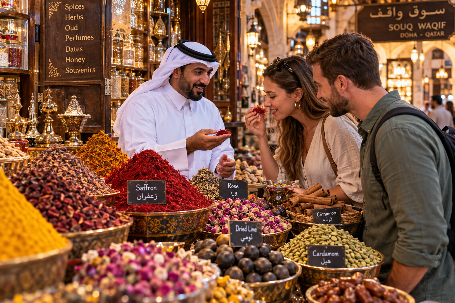 Doha: Souq Waqif Sensory Spice Walk & Dama Game 3