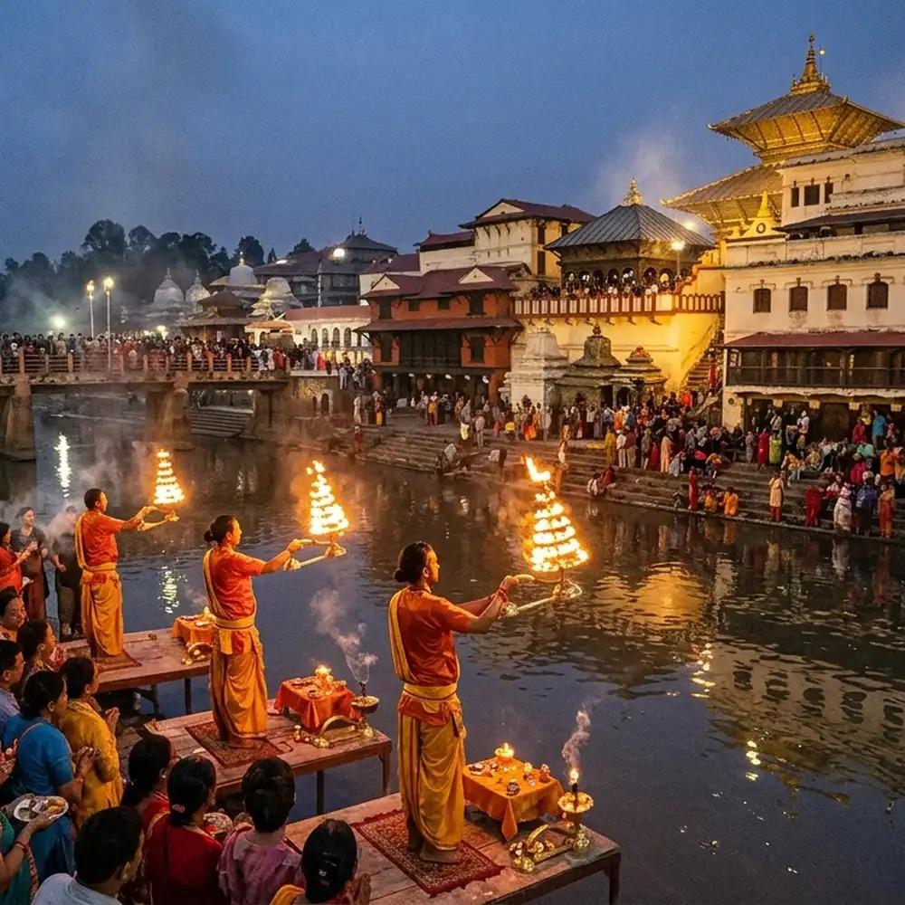 Kathmandu: Guhyeshwari Shaktipeeth & Pashupatinath Arti Tour 2