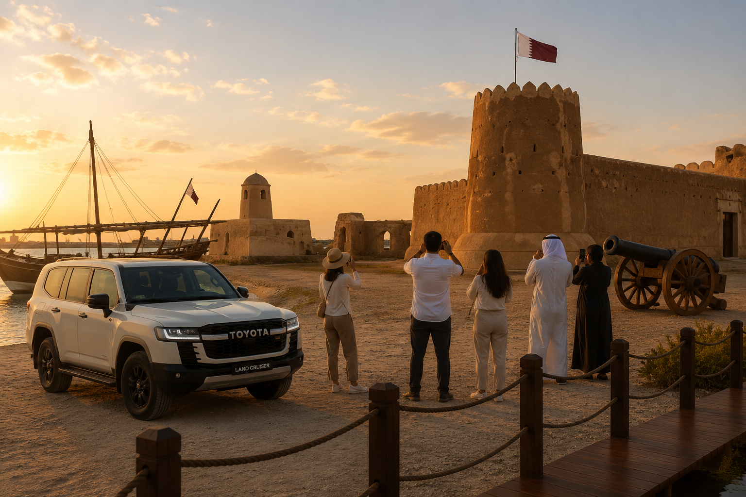 Doha North Of Qatar Guided Tour with Pickup and Drop-Off