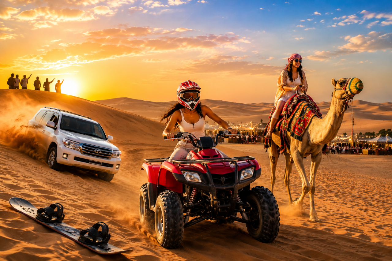 Doha: Desert Tour with Camel Ride and Quad Biking