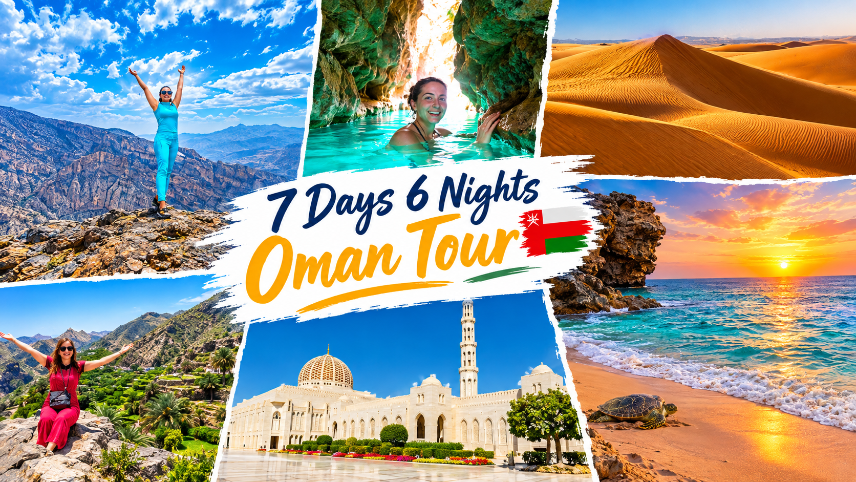 7-Day Oman Tour with Dimanyat, Wadis, Desert & Mountain Tour
