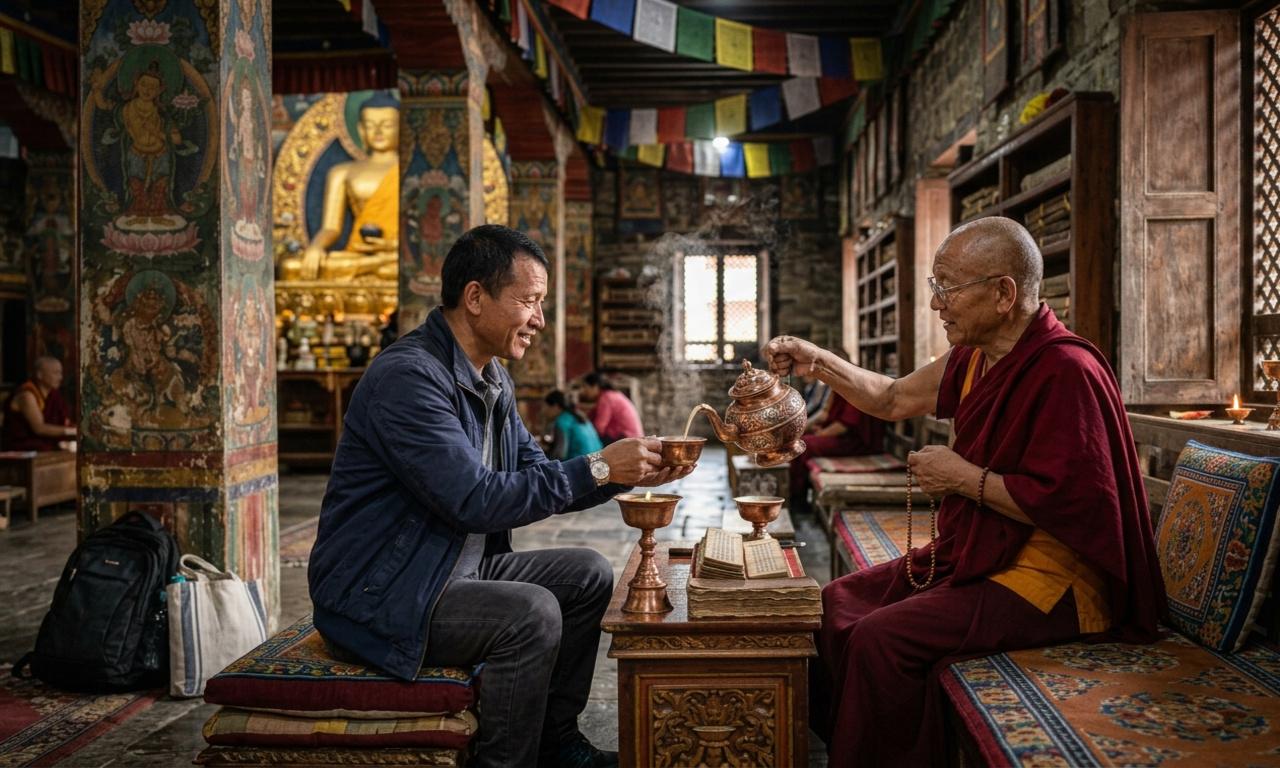 Kathmandu: Tea with a Buddhist Monk & Guided Meditation