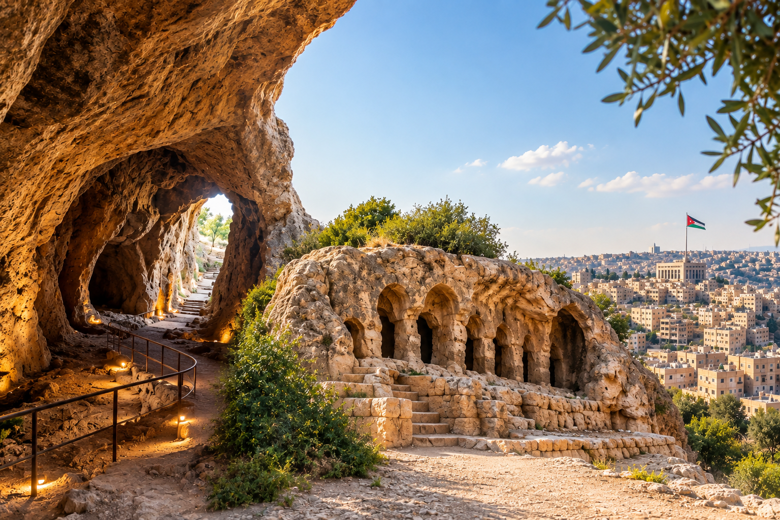 Amman: Seven Sleepers & Abu Jaber Caves Tour Experience — guided tour in Amman