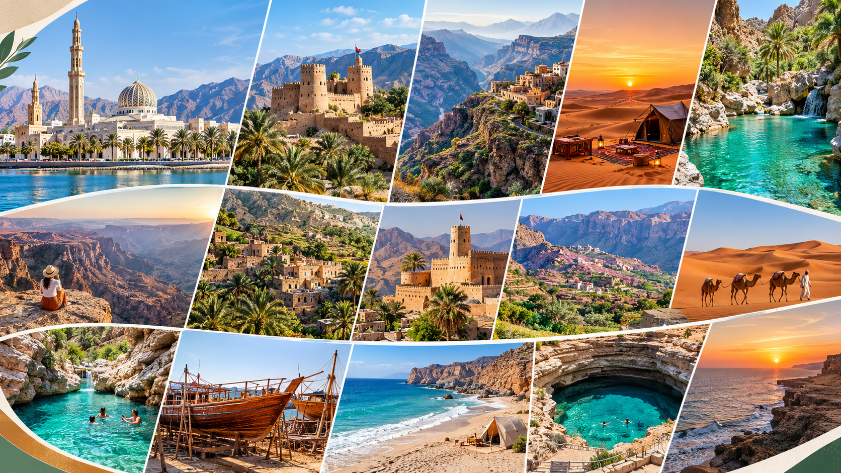 6 Days Oman: 4 Nights Mountain, Desert & Beach Camping Trip