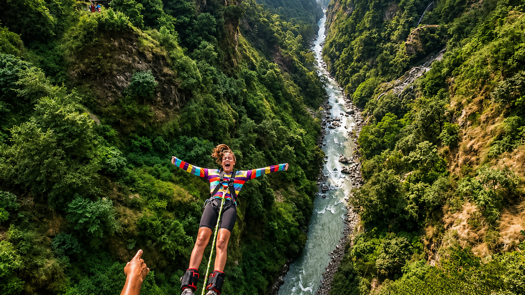 From Pokhara: The Cliff Kushma 228-Meter Bungee Jump 3