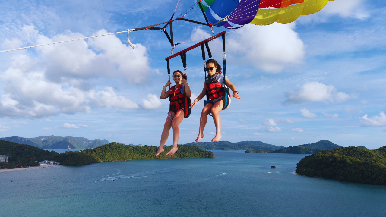 Soar Above Langkawi: Parasailing on a Boat 2