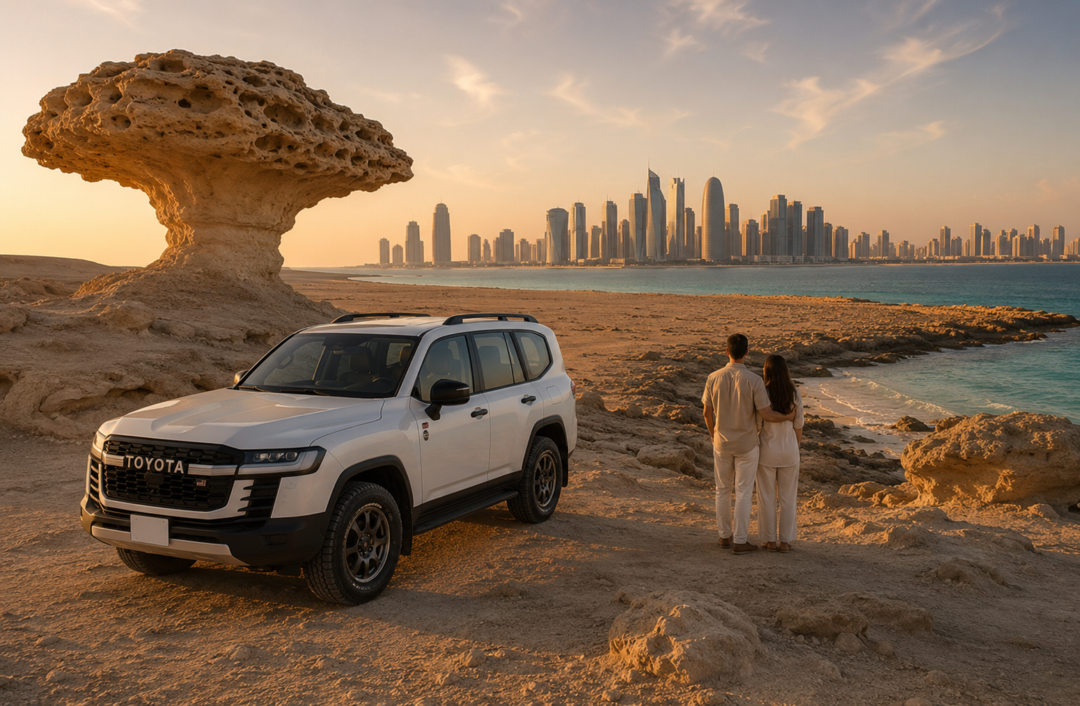 Doha: Guided Full Day City & West of Qatar Tour With Pickup