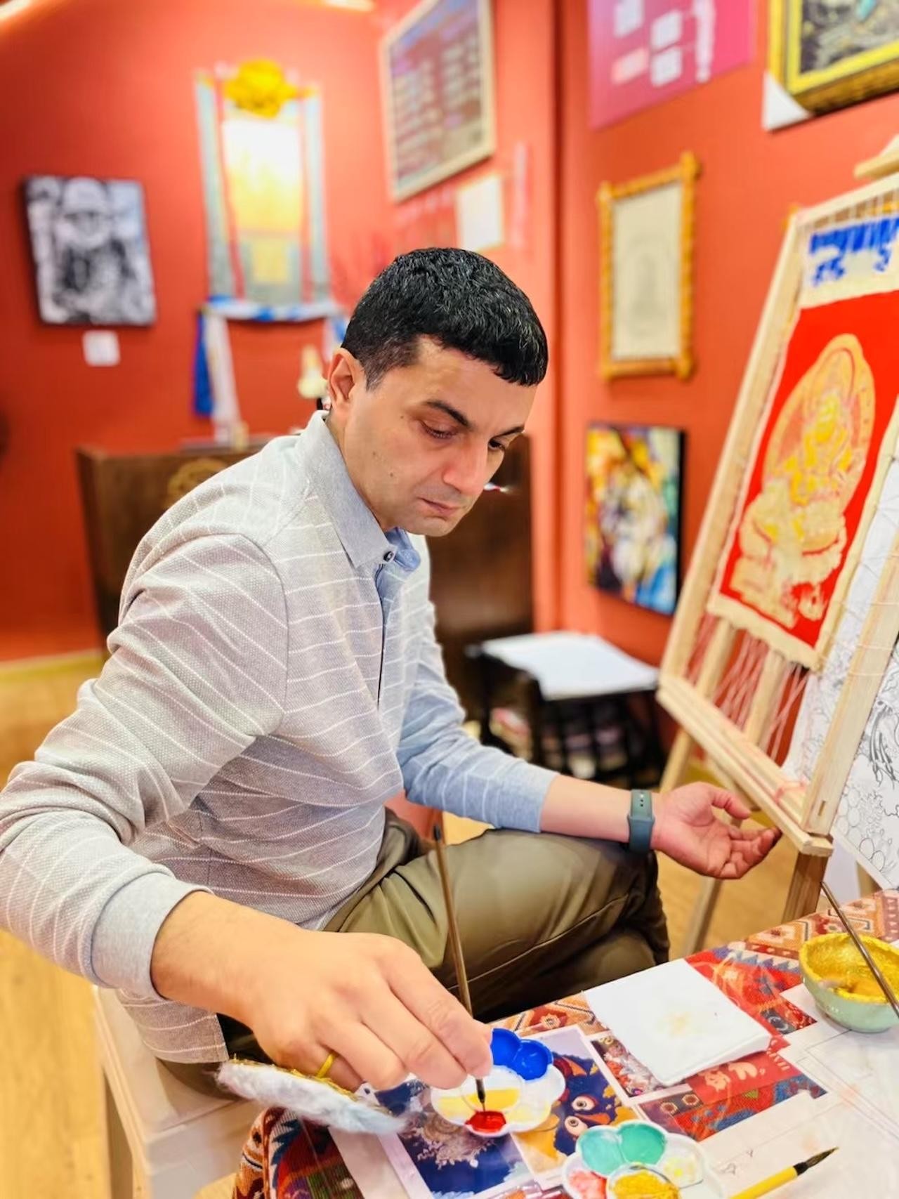 Shanghai: Tibetan Buddhist Thangka Painting Experience 3