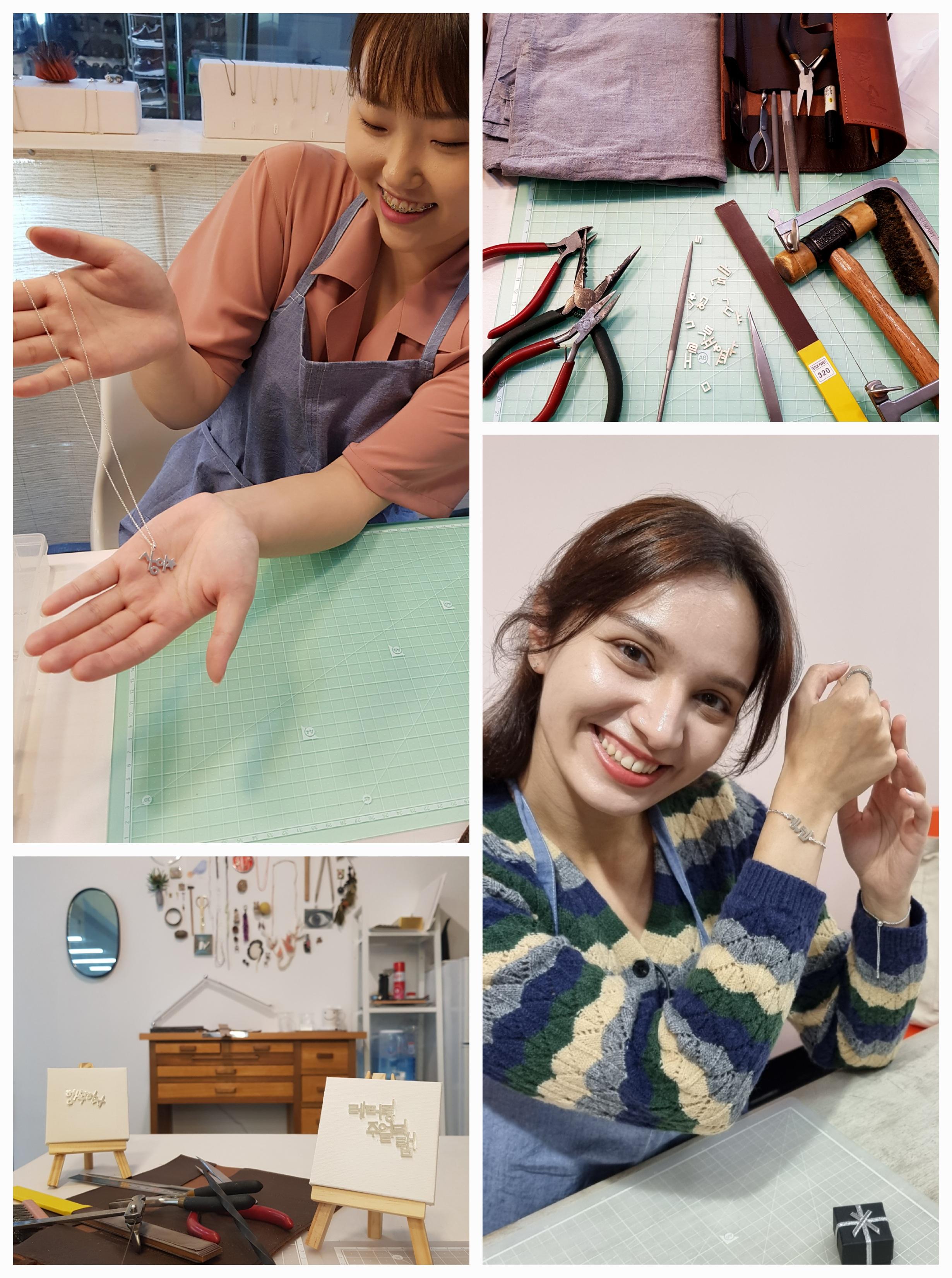 Seoul: Korean Alphabet Silver Jewelry-Making Workshop 2