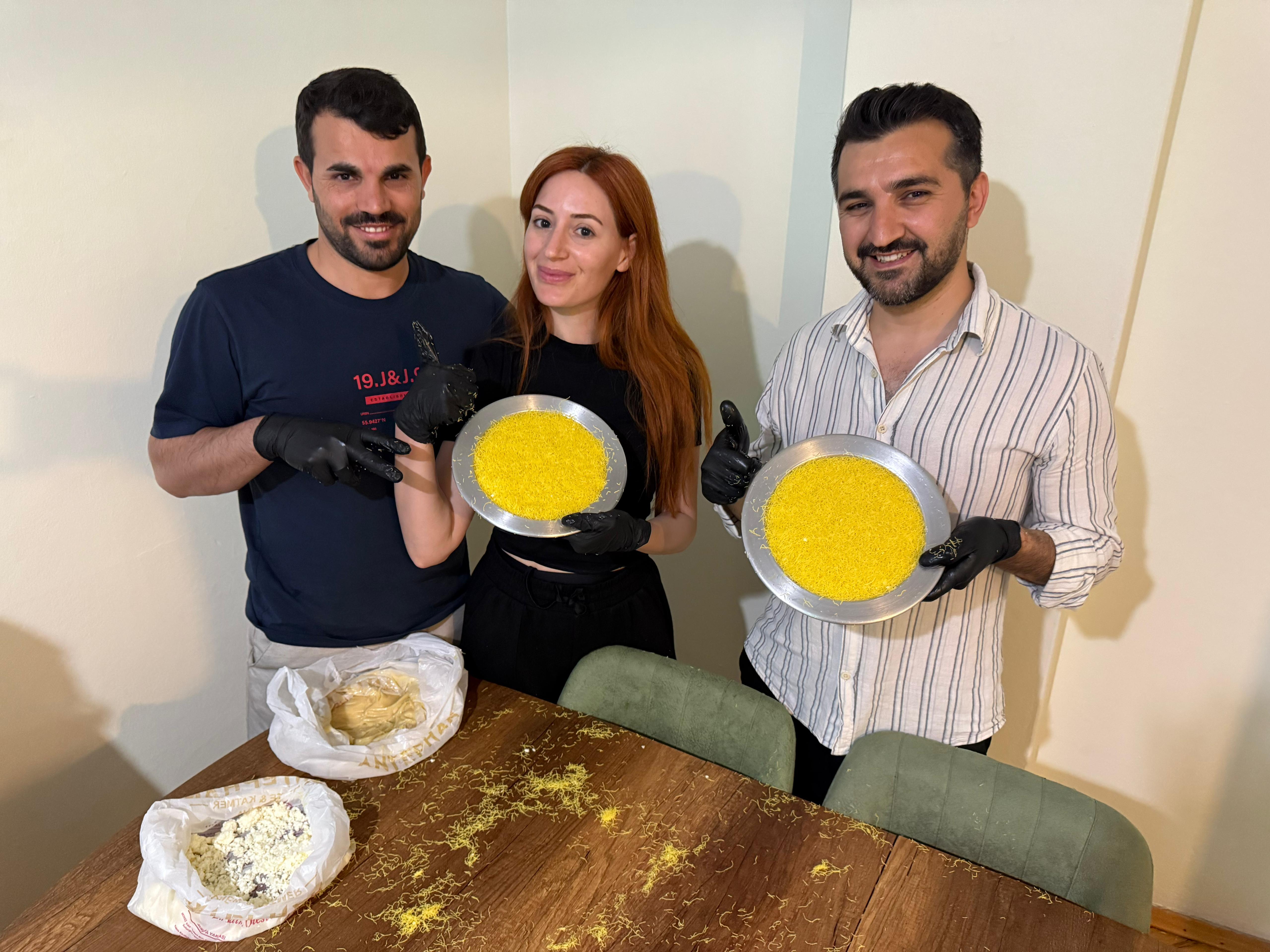 Turkish Coffee and Traditional Turkish Dessert Cooking