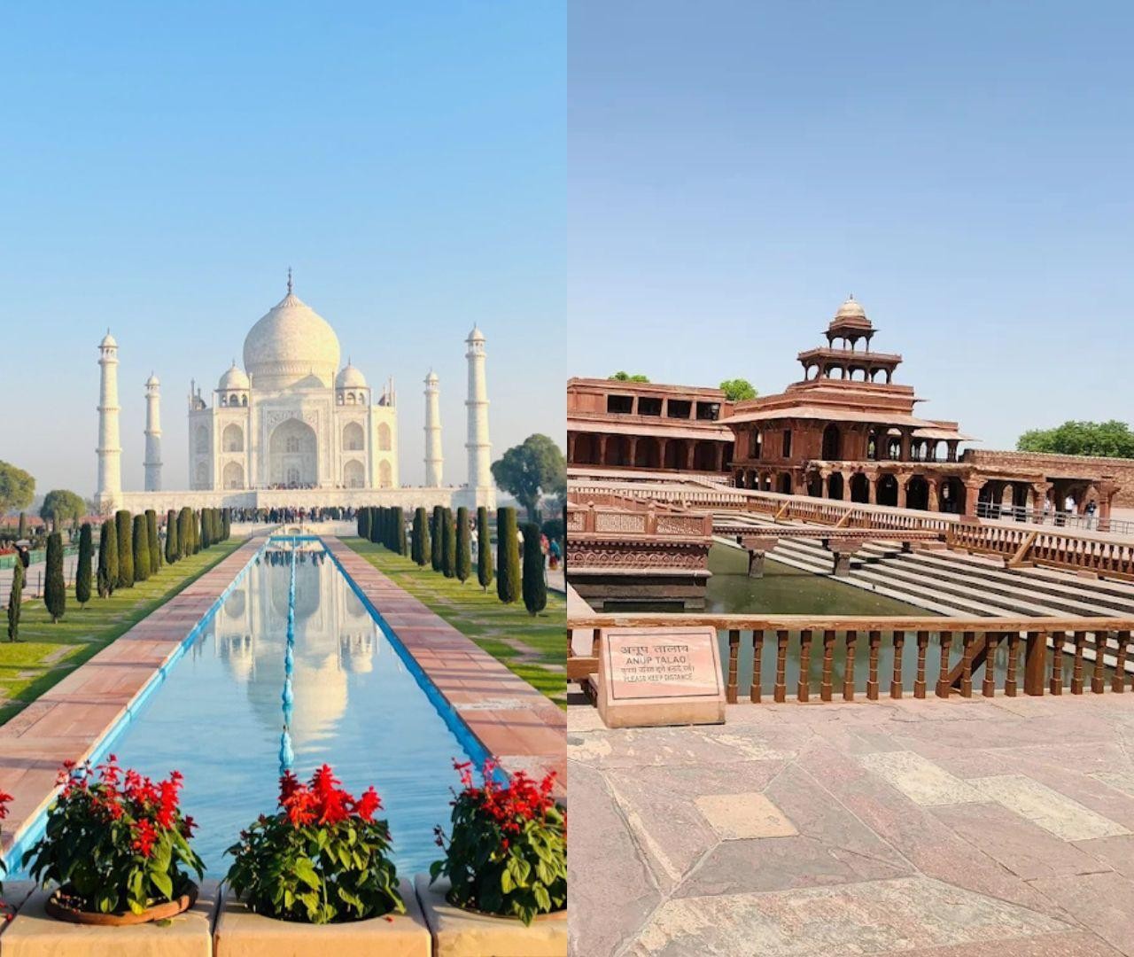 From Delhi: Taj Mahal & Agra Day Tour with Fatehpur Sikri