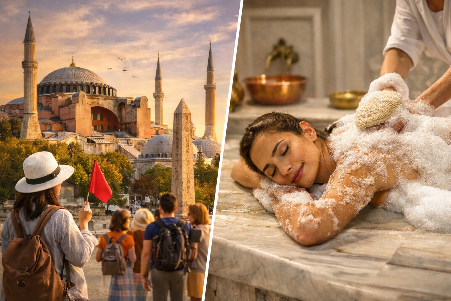 Istanbul: Old City Tour with Turkish Hammam Experience