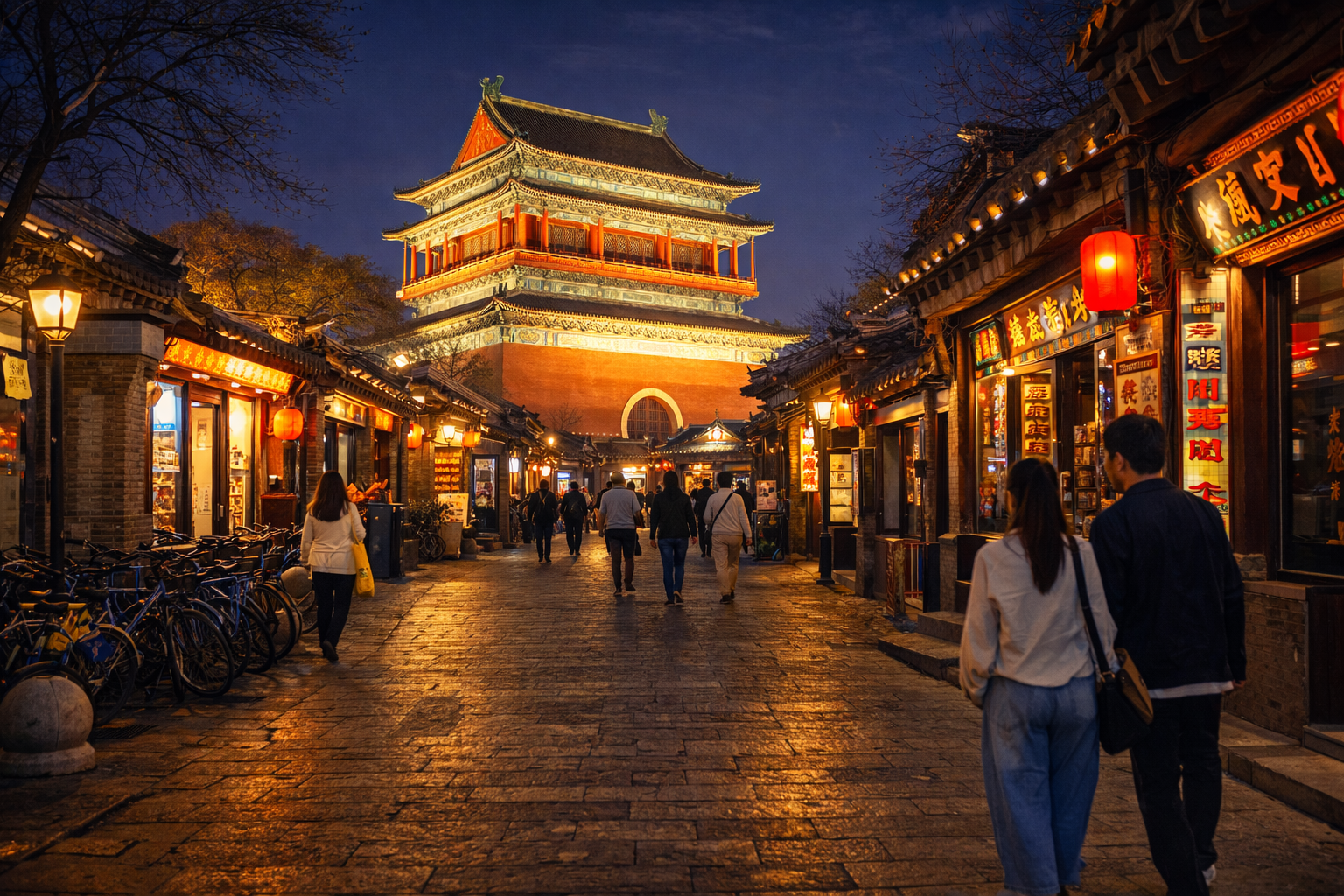 Beijing:Hutong Night Tour with Snacks and Hotpot Dinner 2