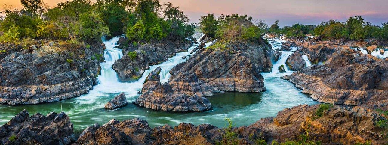 Pakse: Khon Island Day Tour with Lunch and Dinner