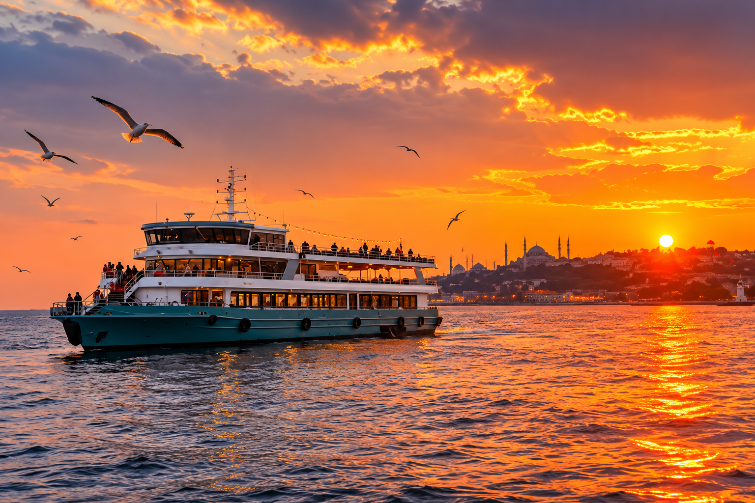 Istanbul: Day or Sunset Boat Trip w/ Soft drinks and snacks 2