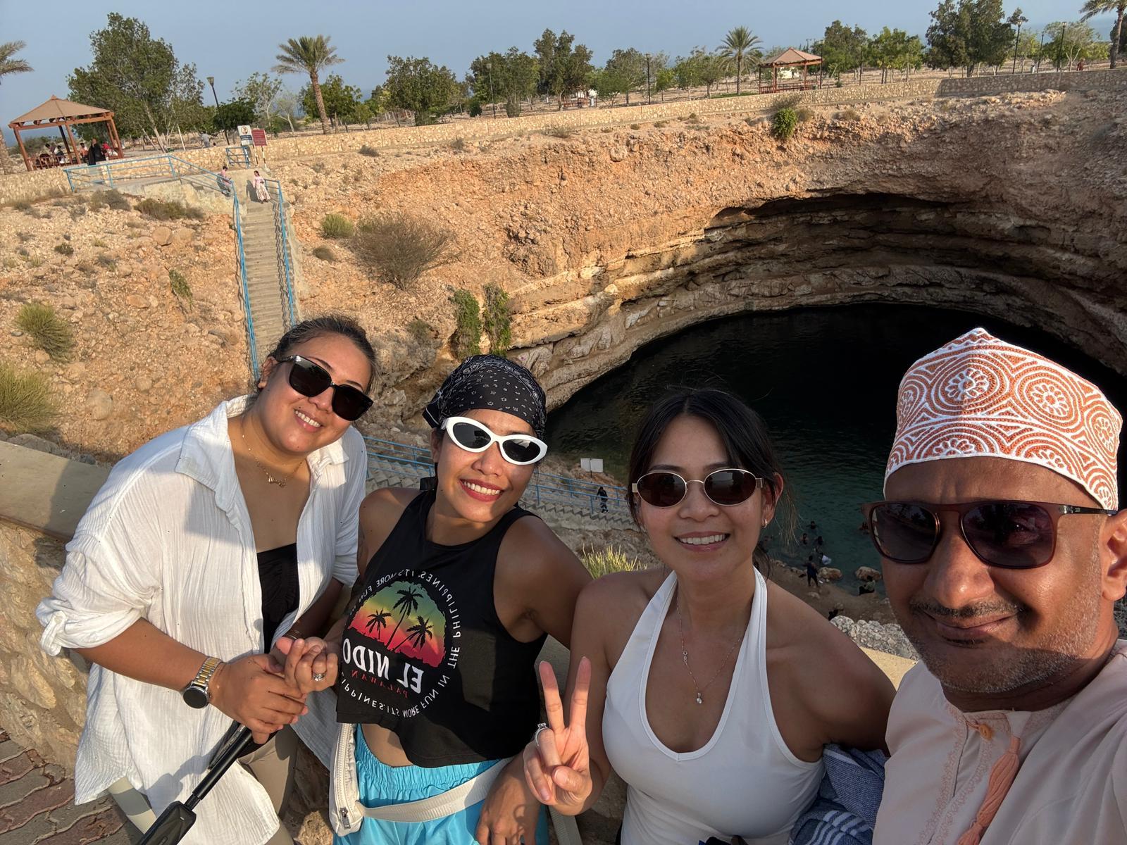 From Muscat: Wadi Mibam Hike, Romantic Cave, Fins & Sinkhole
