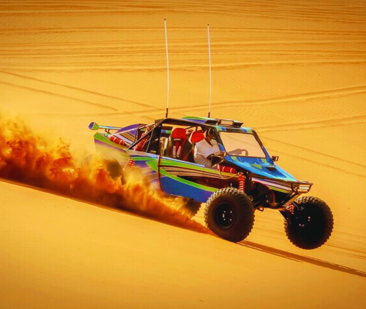 Doha: 35-Minute Buggy Ride, Camel Ride & Desert Safari Tour