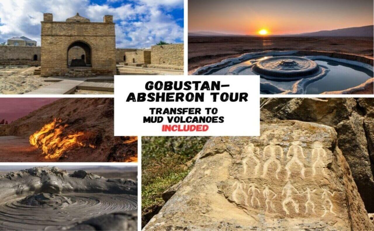 Baku: Gobustan Petroglyphs, Mud Volcanoes & Yanardag Tour