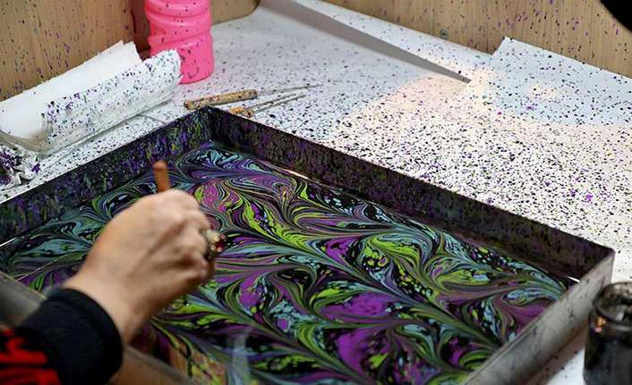 Istanbul: Marbling Workshop at a Madrasah 2