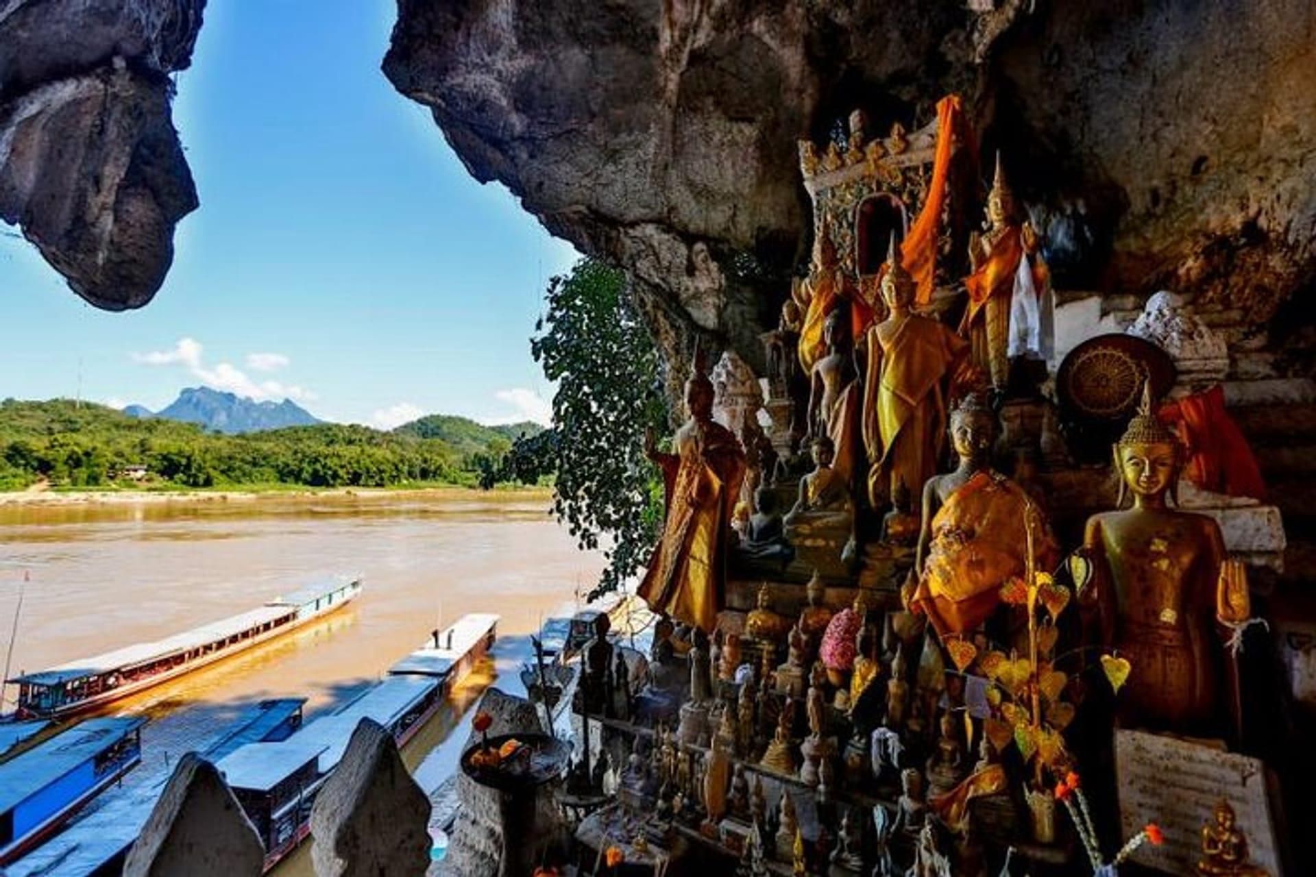 Mekong Cruise to Pak Ou Cave & Kuang Si Waterfall with Lunch 2
