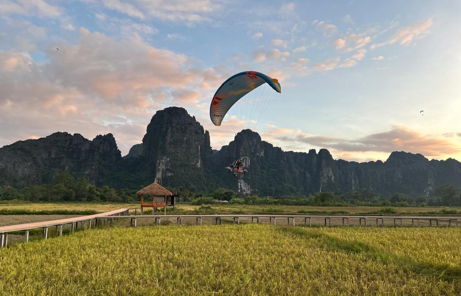 Vang Vieng:Paramotor and Go Karting Experience 3